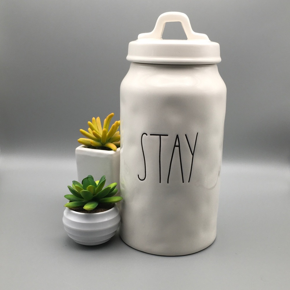 Rae Dunn Ceramic Canister Jar Lid pet treats